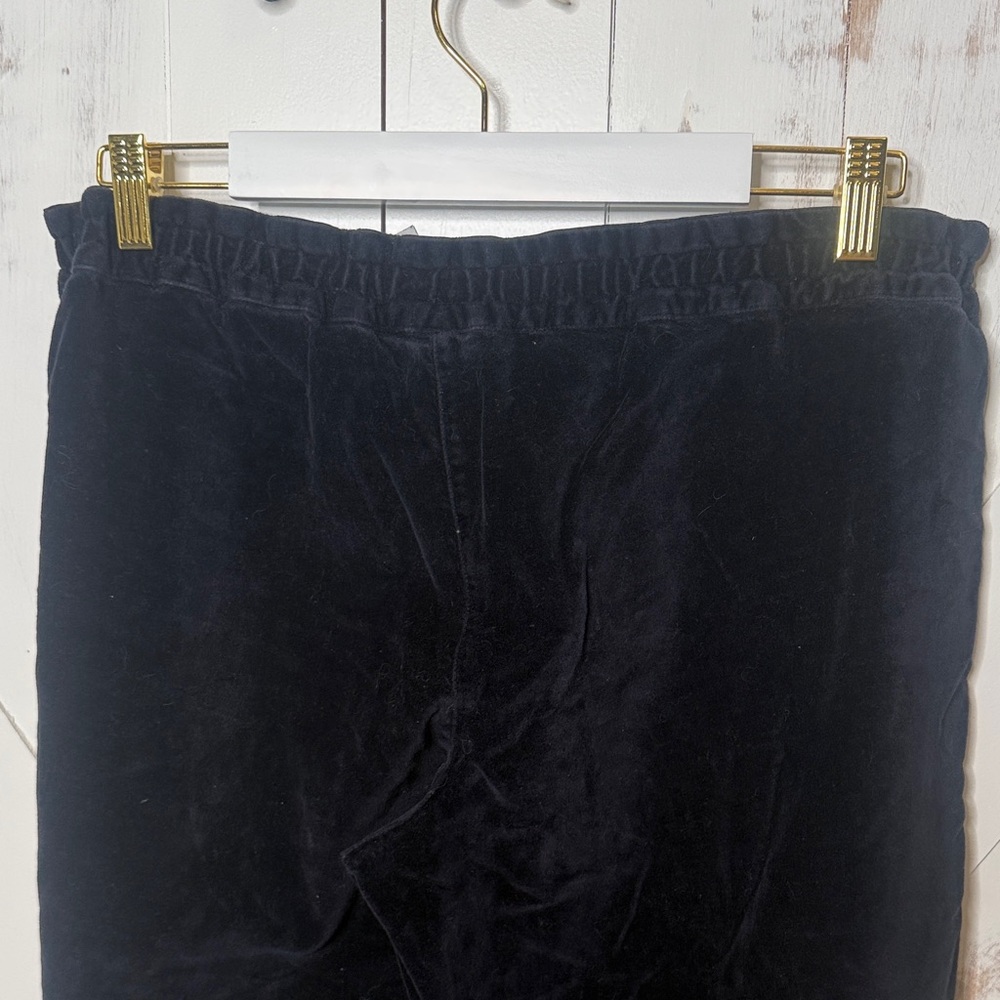 J Crew Navy Velvet Wide Leg Pants - Picture 8 of 8